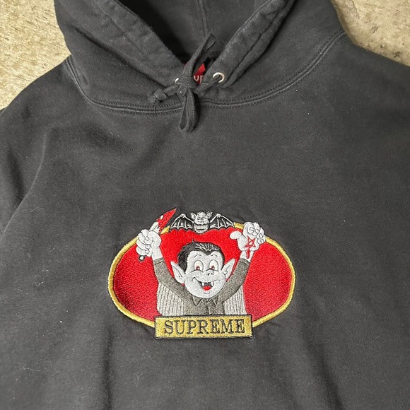 Y2K HYPE SUPREME VAMPIRE BOY THICK HOODIE SIZE M AUTHENTIC - Picture 2 of 7